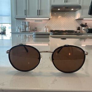 Quay Australia Brown Round Women's Sunglasses